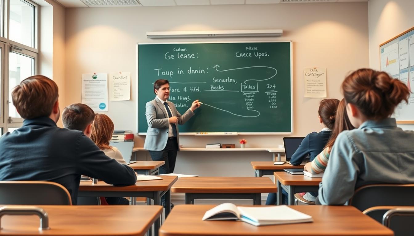 Student preparing for exams with study materials